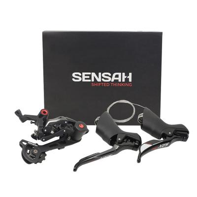 China Aluminum Alloy Sensah Bicycle Drivetrain Kit Road Bike Derailleur 1*11 Gearbox Manual Rear Derailleur Parts Set for sale