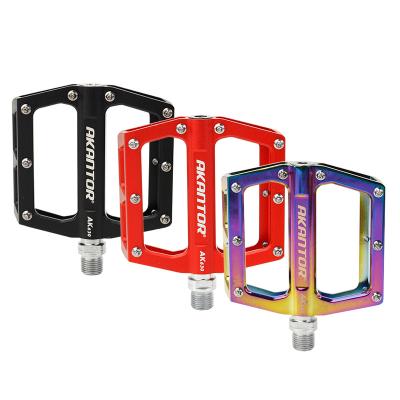 China BMX AKANTOR aluminum alloy bicycle bearing pedals ultralight road bike mtb non-slip bearing pedals other bicycle parts for sale