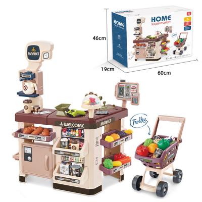 China Educational Pretend Toy Funny Home Supermarket Toys Set Plastic Pretend Toys Set Pretend Game for sale