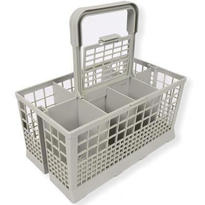 China Universal Replacement Dishwasher Cutlery Basket Tableware Silverware Drying Storage Box Home Viable for sale