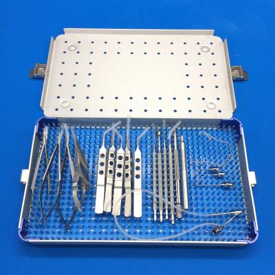 China Micro Ophthalmic Eye Surgery Eye Surgical Instrument 1 Set Cataract Surgical Instruments With Case Box for sale