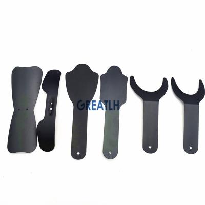 China Orthodontic Black Dental Board Palatal Photography Photo Contrast Aluminum Alloy Bottom Orthodontic Oral Teeth Whitening for sale