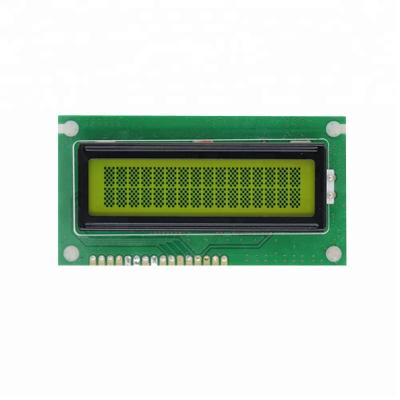 China 16x2 STN Monochrome Lcd Display With Yellow Green Backlight HG160204C for sale