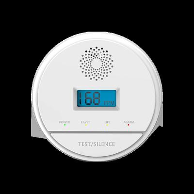 China Security LCD Display Carbon Monoxide Detector Co Gas Sensor 85dB Carbon Monoxide Poisoning Alarm Home Warning Detector TOKI for sale