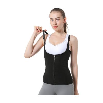 China Fashion Antibacterial Women's Super Wicking Fat Burner Coat Slimming Sauna Wicking Body Shaping Vest for sale