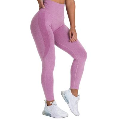 China New Breathable Seamless Ruched Running Butt Leggings High Waist Fitness Yoga Set for sale