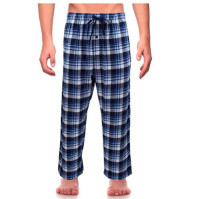 China Trends Mens Casual Classic Buffalo Soft Cotton Woven Plaid Flannel Long Loungewear Pj Sleepwear QUICK DRY Bottom Flannel Pajama Pants for sale