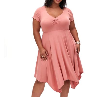 China 2021 Hot Selling Brand New Anti-Wrinkle Casual Skater Dresses Plus Size Dress for sale