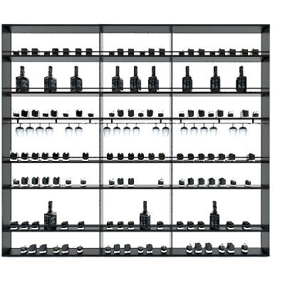 China XJ Factory Bar Storage Organizer Stocked Shelf Directly For Kitchen Bar Living Room Shelf Multifunctional Kitchen Rack Shelf 1328N for sale