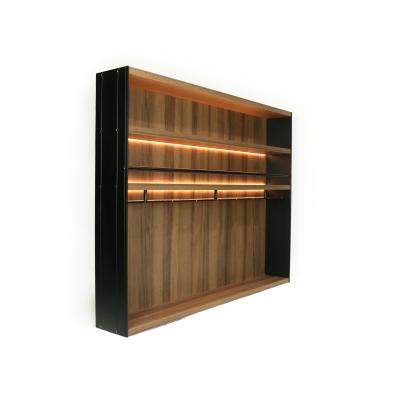 China PANEL Factory Wholesale Wooden Shaker Kitchen Rack With Led Light Storage Rack for sale