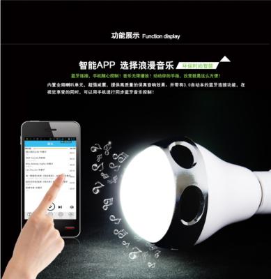 China LED music bulb , bluetooth speaker bulb , APP control for sale