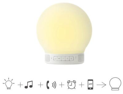 China Rechargeable Portable Outdoor Bluetooth Speakers with Alarm Clock / Led Light for sale