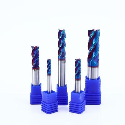 China Solid Carbide 4F High Hardness Carbide End Mills For CNC Machine Cutting for sale