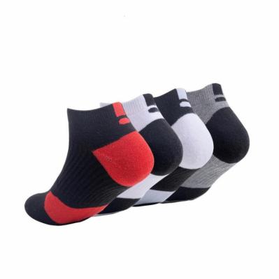 China MOQ Breathable Terry Cushion Athletic Sox Low Running Shorts Cut Out Ankle Elite Men Sports Basketball Socks for sale