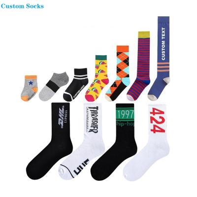 China Full customization QUICK DRY bangs Logo Verpackung Bedruckte Bambus Baumwolle Damen Herren Sneaker Socken kinder for sale