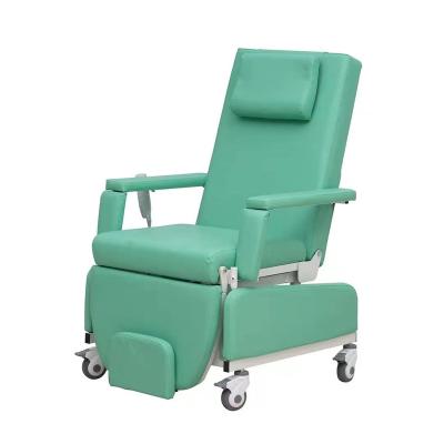 China Modern Electric Dialysis Chair For Patient Two Function Blood Collection Chair Dialysis Dispenser Chair With Table for sale