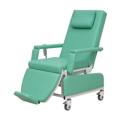 China Modern Cheap Manual Hospital Blood Collection Chair Blood Donation Chair for sale