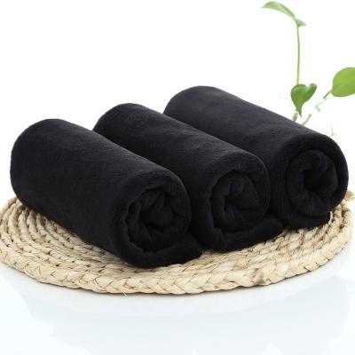 China China Viable Barber Towel Black Durable Absorbent Microfiber Towel for sale