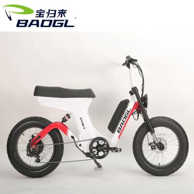 China Wholesale OEM Aluminum Alloy Dual Battery Step Through Retro Electric Motorcycle Fat Bike 1000W for sale