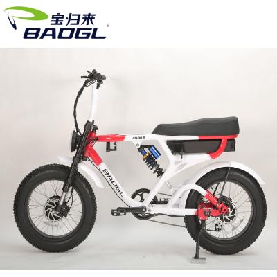 China OEM Aluminum Alloy Wholesale Bike 1000W Suspension Super Vintage Electric Motorcycle 73 Cycle Model Retro Wholesale for sale