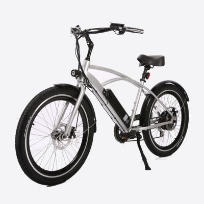 China 26 inch retro e bike aluminum alloy hub motor vintage e-bike aluminum frame ebike for sale