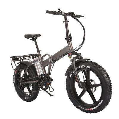 China Aluminum alloy new arrival style bicycle electric bike folding electric fatbike for sale gray for sale