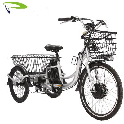 China Cargo 20 Year Factory Price Style 3wheel Electric Tricycle Pedal Open Transport Cargo Assisted Adult Electric Tricycle For Long Trip for sale