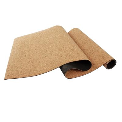 China Custom Yoga Mat Cork Tape Logo Dropship Eco-Friendly Natural Pilates Slip-Resistant Workmanship for sale