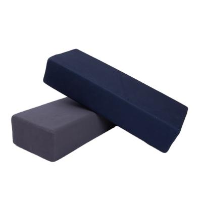 China Wholesale Custom Yoga Organic Rectangular Cotton Blue Yoga Pillow Bolster for sale