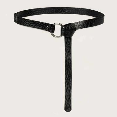 China High Quality Custom Slim Cowhide Color Cowhide Color Women Leather Waist Belt Waist Belt For Ladies for sale