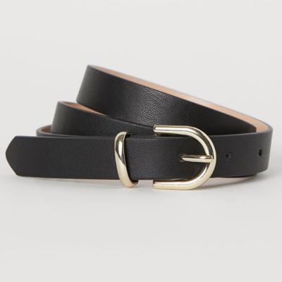 China High Quality Cowhide Brand Custom Logo Custom Black Genuine Leather Women's Belts for sale