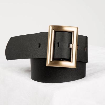 China 2020 Fashion Cowhide Leather Waist Wide Women's Fashion Chain Belt Female Waist Belt for sale