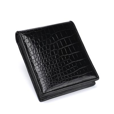 China Custom business and travel bifold men's wallet waterproof luxury real skin crocodile leather wallet for men for sale