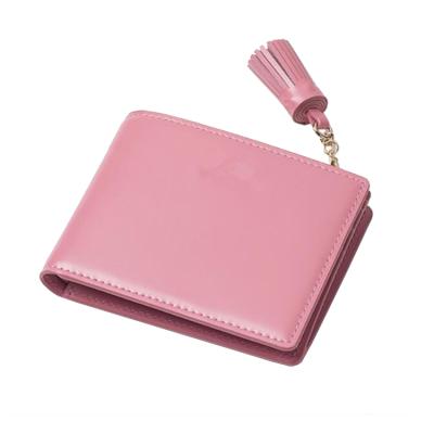 China Custom Waterproof Travel Women Wallets, Multifunctional Tassel Coin Purse Genuine Leather Bifold Short Women's Wallet Wallet For Ladies for sale