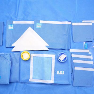 China SMS C-Section Package Blue Standard Cesarean Surgical Kit for sale