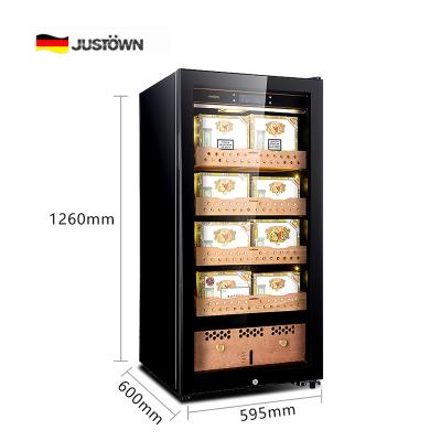 China Hot Sale Hotel Cooler Cabinet Case For Backwoods Accessories Humidity Cooling Fan Compressor No Frost Spain Cedar Wood Humidifier for sale