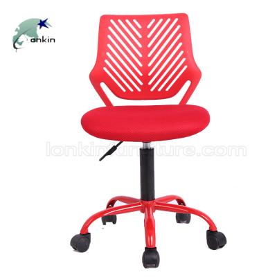 China Swivel office chair. Ergonomic Office Chair Leather Armless All Roller Red Ergonomic Office Student Chair For College Student for sale