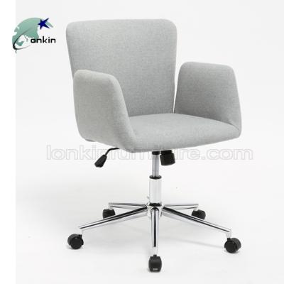 China Leather offic chair at home; popular hot selling swivel home chair wholesales swivel living room fabric home office revolving decking swan modern chair for sale