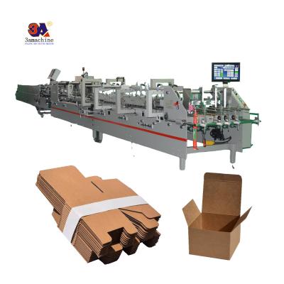 China Corrugated Food Box Folder and Gluer Machine Automatic Folder Cardboard Folder Gluer Machine for sale