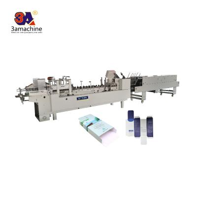 China Factory automatic carton folding gluing machine automatic folder gluer flexo folder gluer stitching machine for sale