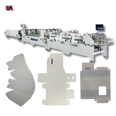 China machinery & Material Guaranteed Quality Cardboard Folding Gluing Semi Automatic Folder Gluer Machine For Box Gluing Machine for sale