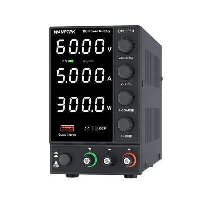 China DPS605U Lab wanptek 60V/5A Power DC Power Supply Variable Adjustable Voltage Regulator Current Regulator Power Supply for sale