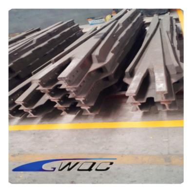 China Factory Direct Sales 90RA #8 Railway Construction Parts Solid Steel Frog Manganese Railway Assembly for sale