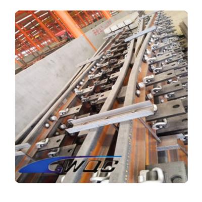 China Railway Rail Used Chinese Manufactured 115RE #10 Rail Limit And Solid Manganese Frog Railroad Assembly for sale