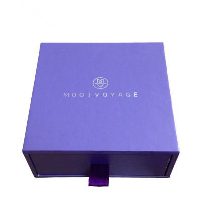 China Recycled Materials Wholesale Custom Logo Printed Kraft Paper Packaging Jewelry Box for sale