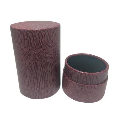 China Recycled Materials Wholesale Custom Design Round Paper Tube Perfume Packaging Gift Box With EVA Foam Insert for sale