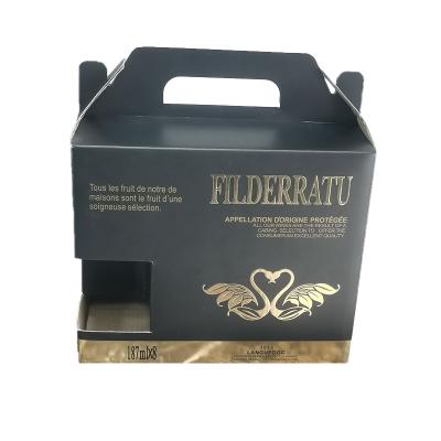 China Recycled Materials Customize Unique Design Premium Rigid Lust Cardboard Packaging Wine Gift Box Wholesale for sale