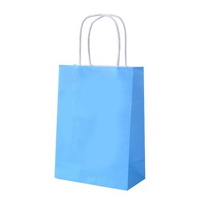 China Recycled Materials Gift Custom Craft Kraft Paper Shopping Bags With Handle for sale