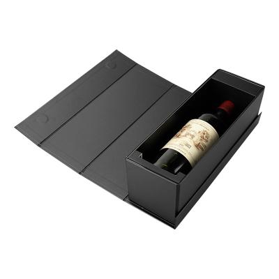 China Recycled Materials Magnetic Closure Luxury Custom Printing Paper Packaging Box For Wine for sale