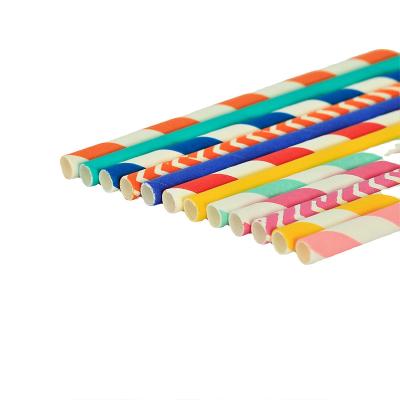 China Materials Color Custom Disposable Drink Recycled Biodegradable Paper Straw for sale